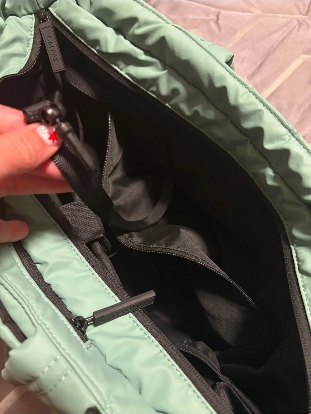 Calpak Sage Green Luka Expandable Tote - Unique Color